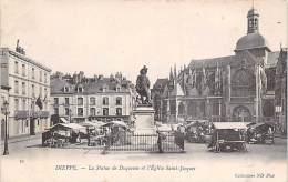 Dieppe    76     Statue De Duquesne Et Marché - Dieppe