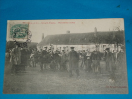 41)  Droué - Foire St-nicolas - Marché Aux Vaches  - Année1907  - EDIT- Lecomte - Droue
