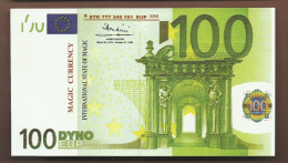 Educativ Test "MAGIC Currency" 100 Euro, EURO Size, RRRRR, UNC - Other & Unclassified