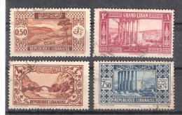 GRAND LIBAN: Petit Lot De 4 Timbres Obl: Yvert N° 54,131,139 Et 143, TB, Cote 5 Euros - Used Stamps