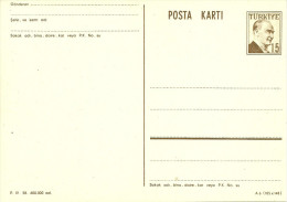 Turkey ; 1958 Postal Stationery - Entiers Postaux