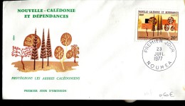 FDC Nouvelle Calédonie : Protégeons Les Arbres Calédoniens - Nouméa 23 Juillet 1977 - FDC