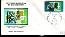 FDC Nouvelle Calédonie : Exposition Philatélique Du Lycée La Pérouse - Nouméa 25 Juin 1977 - FDC