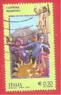 ITALIA REPUBBLICA USATO - 2013 - Folclore Italiano - Carnevale Termitano - € 0,70 - S. 3377 - 2011-20: Afgestempeld