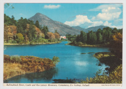 BALLINAHINCH RIVER - CASTLE AND BEN LETTERY MOUNTAIN - CONNEMARA - Co. GALWAY - Galway