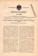 Original Patentschrift - Pierre Pessé Dans Marcq En Baroeul , 1898 , Atténuation Du Charbon, Usine De Sucre , Barœul - Marcq En Baroeul