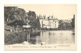 Cp, 89, Chastellux, Le Château Et L'Etang Des Cygnes - Autres & Non Classés