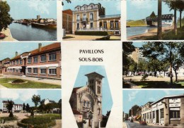 93 - Les Pavillons Sous Bois, Divers Aspects De La Localité (CPSM 1969 Multi Vues) - Les Pavillons Sous Bois