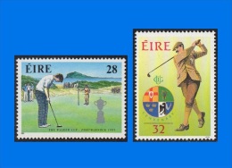 IE 1991-0003, Golf Commemorations, Set (2V) MNH - Nuevos
