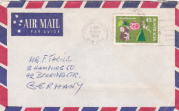 Australia 1976 45c Christmas On Cover To Germany - Brieven En Documenten