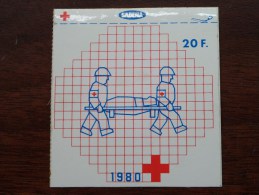 Rode Kruis / Sabena ( 20 F. ) 1980 ( Zie Foto Voor Details ) Zelfklever Sticker Autocollant ! - Reclame