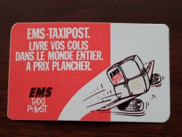 Livre Vos Colis Dans Le Monde Entier ........ ( EMS Taxi Post / Zie Foto Voor Details ) Zelfklever Sticker Autocollant ! - Publicidad