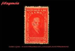 USADOS. CUBA. 1946-04 III ANIVERSARIO DE LA ESCUELA DE PERIODISMO DE LA HABANA - Gebruikt