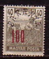 HONGRIE / BARANYA - 1919 - Timbres De Hongrie Surcharge " Baranya 100 " - 100/40 Fi * MH - Mi 55 - Baranya