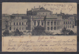 Austria Postcard Wien K.k. Hofburg Theater , Posted 1899 To Wingstadt  , Quality See Scan - Wien Mitte