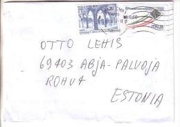GOOD ITALY Postal Cover To ESTONIA 2014 - Good Stamped: Letter ; Camerino - 2011-20: Gebraucht