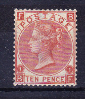 1867/80  SG 114 */**  Queen Victoria 10 D. Red-brown Platte 1 - Neufs