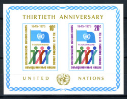 1975 - U.N. OFFICES IN NEW YORK - ONU UFFICIO DI NEW YORK - Catg. Unif. BF 6 - MINT - MNH (PGS01062011) - Hojas Y Bloques