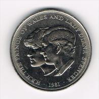 GREAT BRITAIN 25 NEW PENCE 1981 WEDDING CHARLES AND DIANA - 25 New Pence