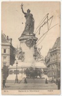 75 - PARIS - Statue De La République - HL - 1905 - Statues