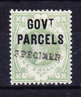 1887/90 SG 068 * Queen Victoria 1 S. Green Aufdruck GOVt PARCELS + SPECIMEN - Nuovi