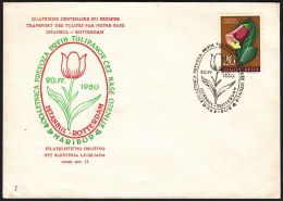 Yugoslavia 1960, Illustrated Cover "400 Years Of Transportation First Tulip" W./ Special Postmark "Maribor", Ref.bbzg - Brieven En Documenten