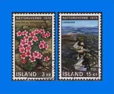 IS 1970-0001, Nature Conservation Year, Set (2V) VFU - Oblitérés