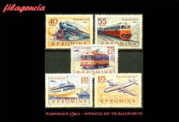 EUROPA. RUMANIA MINT. 1963 MEDIOS DE TRANSPORTE - Neufs