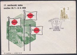 Yugoslavia 1960, Illustrated Cover "17th Week Of Maribor" W./ Special Postmark "Maribor", Ref.bbzg - Covers & Documents
