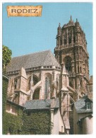 CP, 12, RODEZ, Capitale Du Rouergue, La Cathédrale Notre-Dame..., Voyagé En 1997, Ed : BOS - Rodez