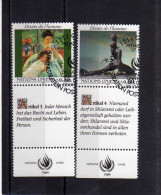 UNITED NATIONS GENEVE GINEVRA GENEVA SVIZZERA ONU - UN - UNO 1989 HUMAN RIGHTS DIRITTI DELL´UOMO USED - Used Stamps