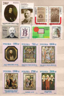POLAND 1991 MIX PAINTINGS & OTHERS MNH - Unused Stamps