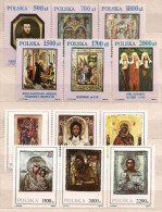 POLAND 1991 MIX ICONS & OTHERS 2sets MNH - Unused Stamps