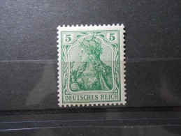 D.R.85 Ia  5Pf** - Germania 1905 - D´grün - Unused Stamps