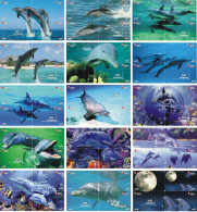 D04001 China Phone Cards Dolphin Puzzle 60pcs - Delphine