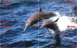 D04005 China Phone Cards Dolphin Puzzle 40pcs - Dolfijnen