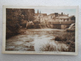 CPA   51 St Saint REMY En BOUZEMONT  - Le Pont Avec Le  Lavoir Au Bord Du Raclet - Camion Renault - Saint Remy En Bouzemont