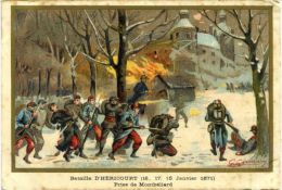 CHROMOS & IMAGES  - GUERRE 1870 - Bataille D'HERICOURT (16,17,18 Janvier 1871) Prise De Montbéliard - Histoire