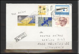 SPAIN Brief Postal History Envelope ES 035 ATM Automatic Stamps Personalities Women EUROPE CEPT - Covers & Documents