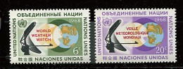 Nations Unies - New York** N° 182/183 - Veille Météo. Mondiale - Unused Stamps