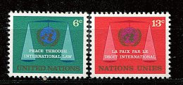 Nations Unies - New York** N° 191/192 - 20e Ann. De La Session De La Commission De Droit De L'ONU - Unused Stamps
