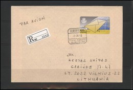 SPAIN Brief Postal History Envelope ES 039 ATM Automatic Stamps - Lettres & Documents
