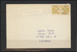 SPAIN Brief Postal History Envelope ES 043 ATM Automatic Stamps - Brieven En Documenten