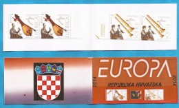 2014  EUROPA KROATIEN HRVATSKA CROAZIA FOLK INSTRUMENTS MNH BOOKLET 2 B - 2014