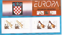 2014  EUROPA KROATIEN HRVATSKA CROAZIA FOLK INSTRUMENTS MNH BOOKLET  1  A - 2014