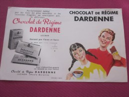 BUVARD Publicitaire: Chocolat De Régime Dardenne LUCHON  Haute-Garonne >> Voir Photos Recto-verso - Chocolat