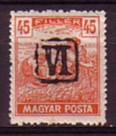 HONGRIE / BARANYA - 1919 - Timbres De Hongrie Surcharge " Vl " - 45 Fi (*) MH - Baranya