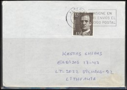 SPAIN Brief Postal History Envelope ES 050 Personalities King - Cartas & Documentos