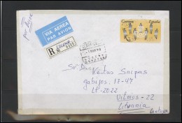 SPAIN Brief Postal History Envelope Air Mail ES 055 ATM Automatic Stamps - Cartas & Documentos