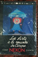 87 - NEXON - BELLE AFFICHE LES ARTS DE LA RENCONTRE DU CIRQUE  -13 JUILLET AU 23 AOUR 1996 - Afiches